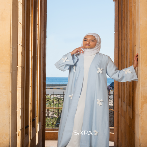 Roselle Abaya-Blue